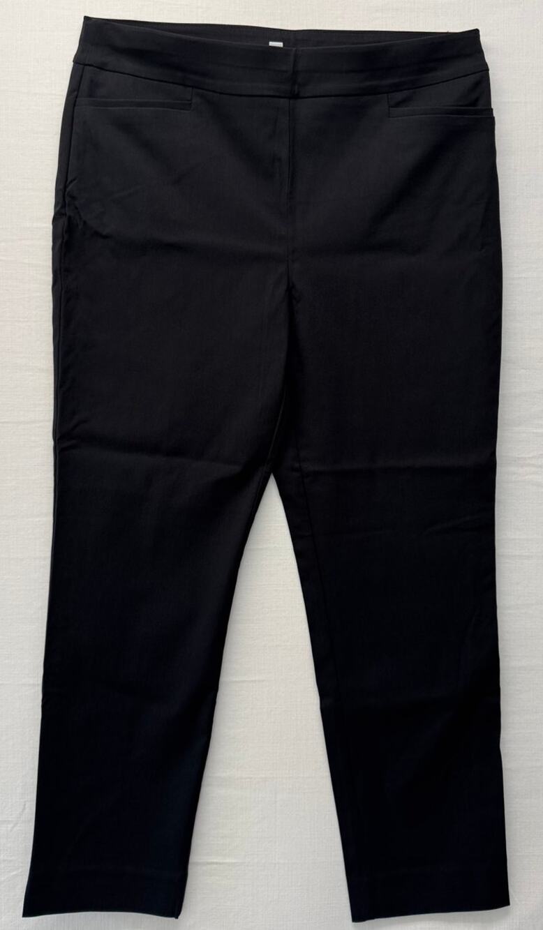 CHICO'S  Brigitte Slim Ankle Shapewear Stretch Ankle Pants Women's Sz 12R Black